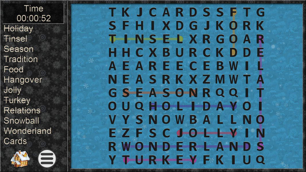 Xmas Word Search - عکس بازی موبایلی اندروید