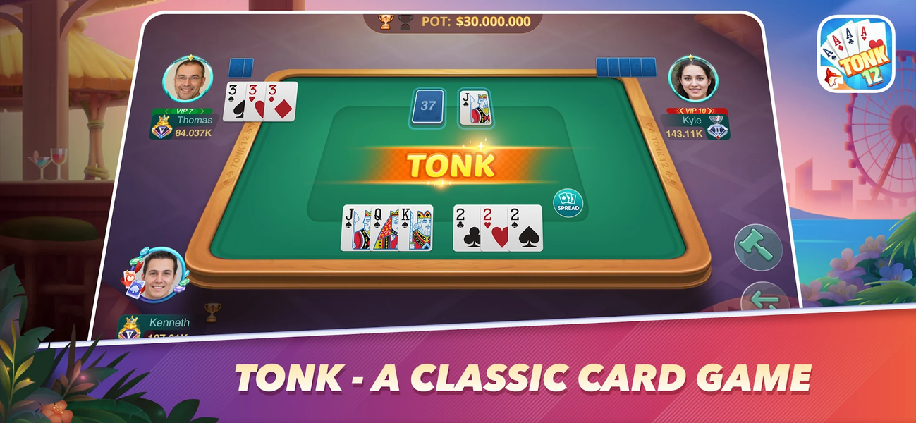 Tonk 12: Tunk Rummy ZingPlay - عکس بازی موبایلی اندروید