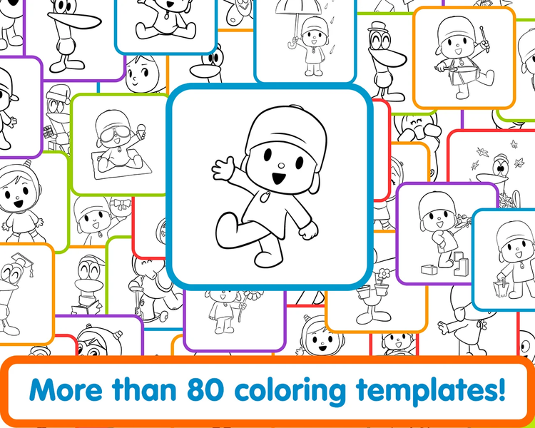 Pocoyo Colors:  Fun drawings! - Image screenshot of android app
