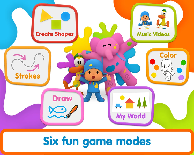 Pocoyo Colors:  Fun drawings! - Image screenshot of android app