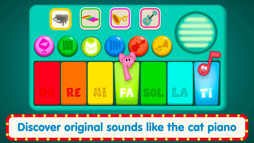 Pocoyó Piano for Kids - Gameplay image of android game