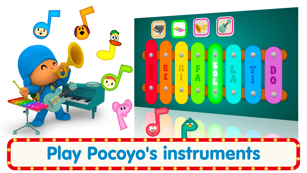 Pocoyó Piano for Kids - عکس بازی موبایلی اندروید