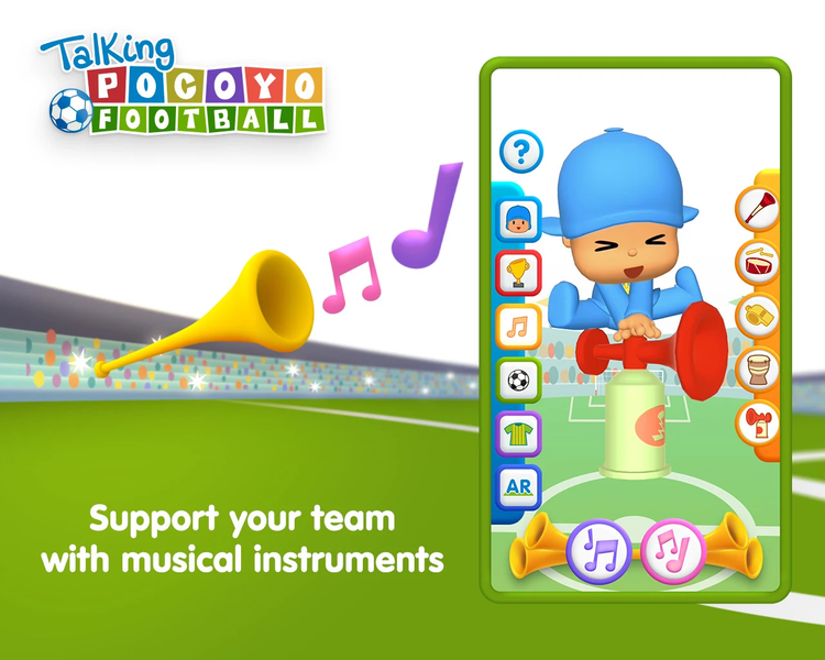 Talking Pocoyo Football - عکس بازی موبایلی اندروید