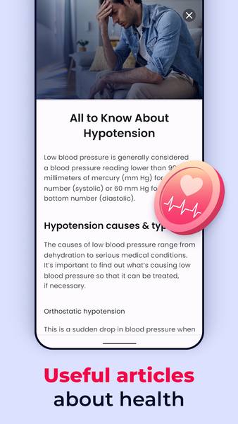 Blood Pressure Tracker - عکس برنامه موبایلی اندروید