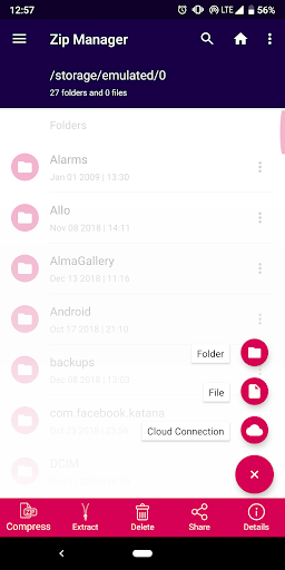 Zip File Reader - Zip & Unzip - عکس برنامه موبایلی اندروید