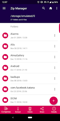 Zip File Reader - Zip & Unzip - Image screenshot of android app