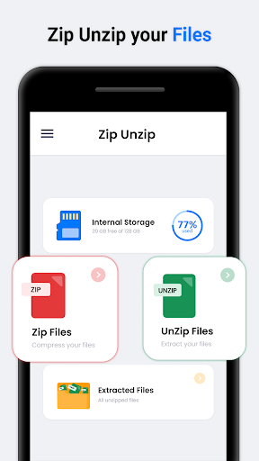 Zip-Unzip Reader  & Extractor - Image screenshot of android app