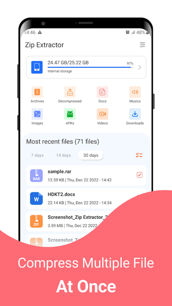 Zip Extractor - UnZIP, UnRAR - عکس برنامه موبایلی اندروید