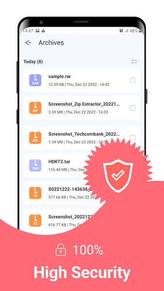 Zip Extractor - UnZIP, UnRAR - عکس برنامه موبایلی اندروید
