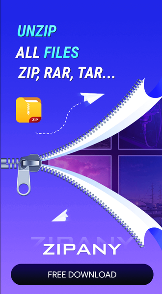 ZipAny: UnZip - RAR Extractor - عکس برنامه موبایلی اندروید