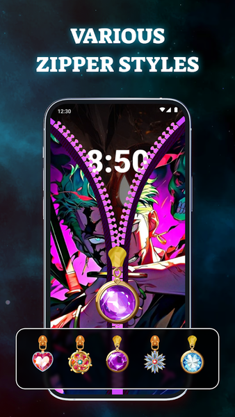 Secure Zipper Lock Screen - Image screenshot of android app