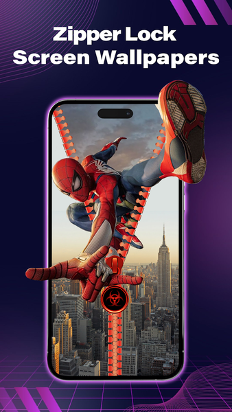 Zipper Lock - Zip Screen Theme - Image screenshot of android app