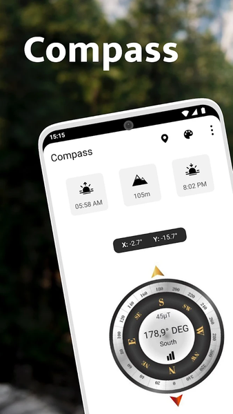 Compass - Digital Compass 2023 - عکس برنامه موبایلی اندروید