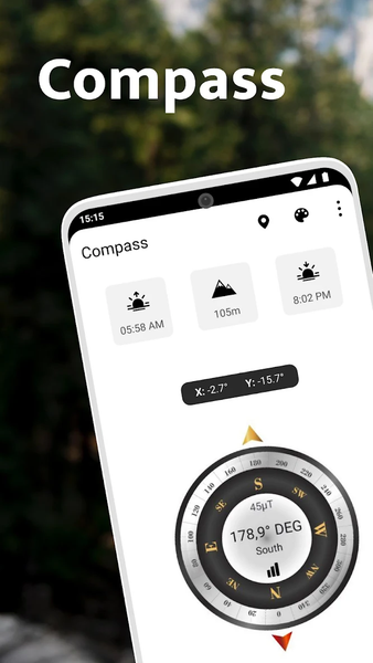 Compass - Digital Compass 2023 - Image screenshot of android app