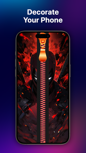 Zipper Wallpaper: Lock Screen - عکس برنامه موبایلی اندروید