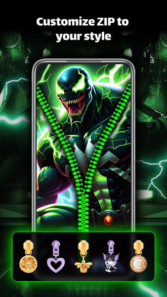 Zipper Lock Screen - ZipLock - عکس برنامه موبایلی اندروید