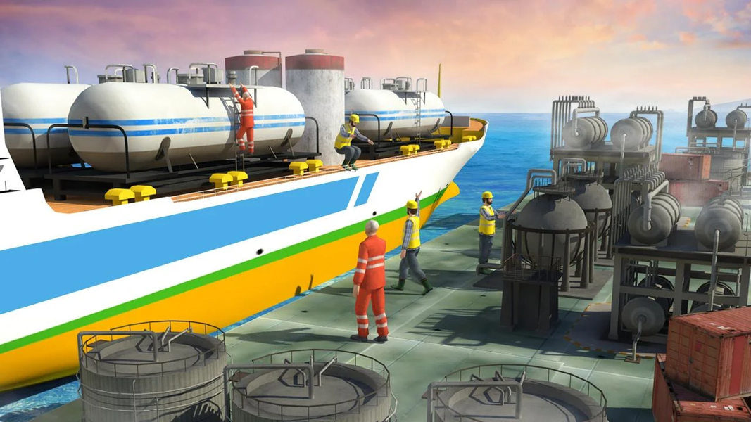 Oil Tanker Ship Simulator 2020 - عکس بازی موبایلی اندروید