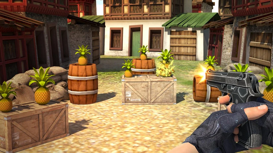 Pineapple Shooter 3D - Gameplay image of android game