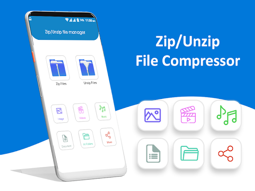 Zip File Reader & Extract Zip - عکس برنامه موبایلی اندروید