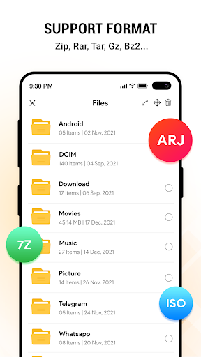 Zip RAR - عکس برنامه موبایلی اندروید
