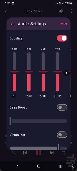 Zires Music Player - Image screenshot of android app