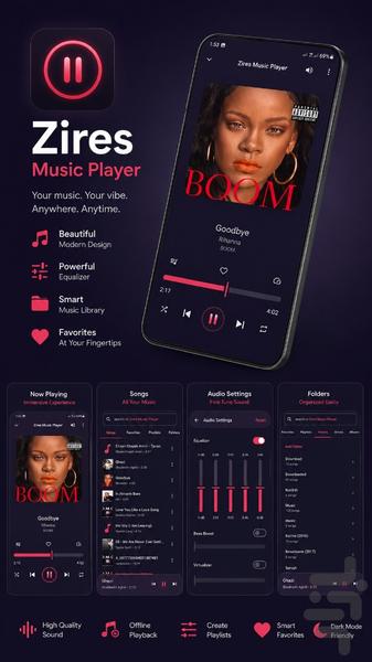 Zires Music Player - Image screenshot of android app
