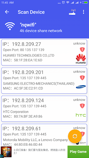 WiFi WPA WPA۲ WEP Speed Test - عکس برنامه موبایلی اندروید