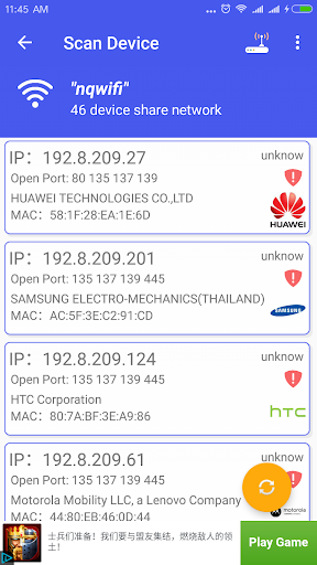 WiFi WPA WPA2 WEP Speed Test - Image screenshot of android app