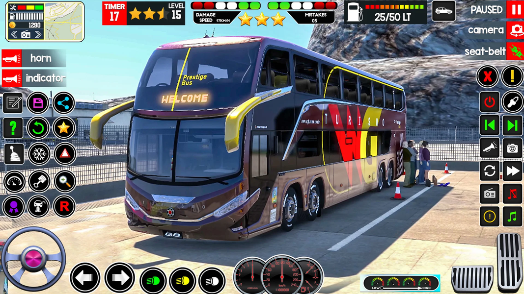 Euro Bus Driving City Bus Sim - Gameplay image of android game
