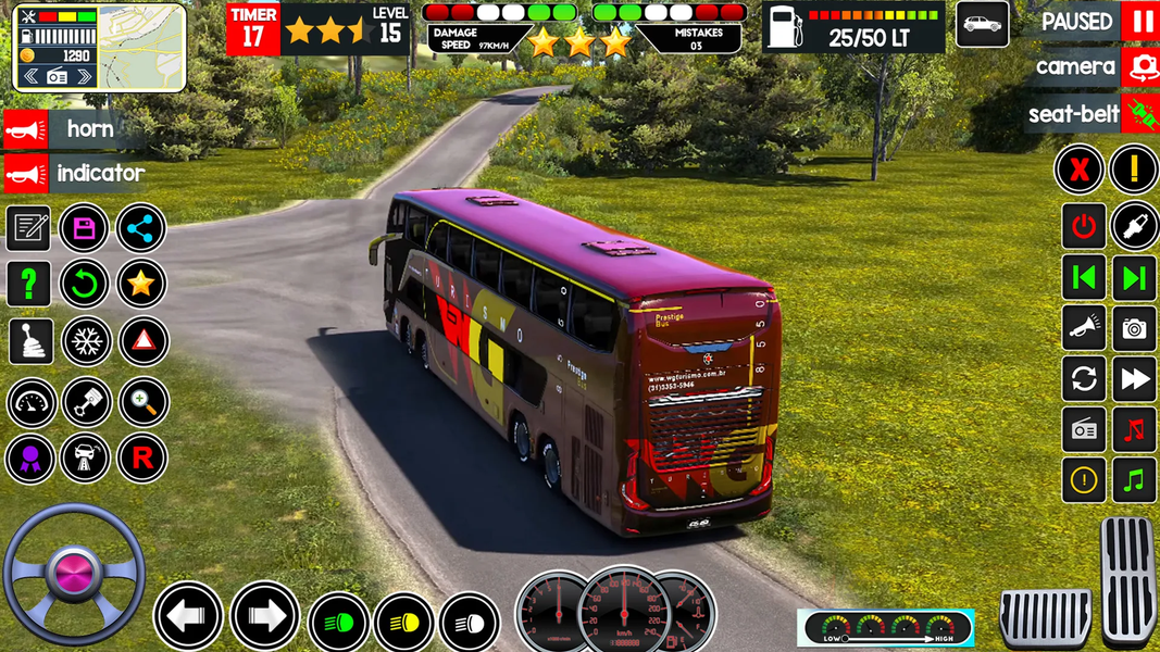 Euro Bus Driving City Bus Sim - Gameplay image of android game