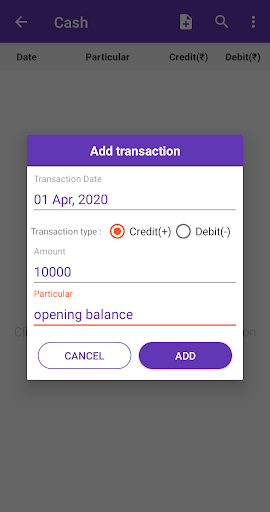 Account Manager - Ledger Book - Image screenshot of android app