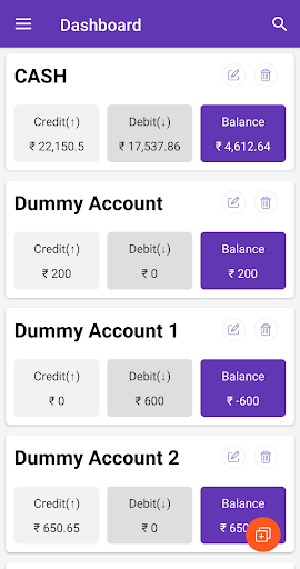 Account Manager - Ledger Book - Image screenshot of android app