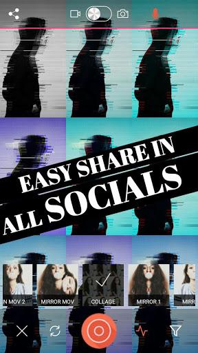 Glitch Video Effects -VHS Camera Aesthetic Filters - عکس برنامه موبایلی اندروید