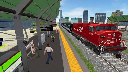Driving Metro Train Sim 3D - Gameplay image of android game