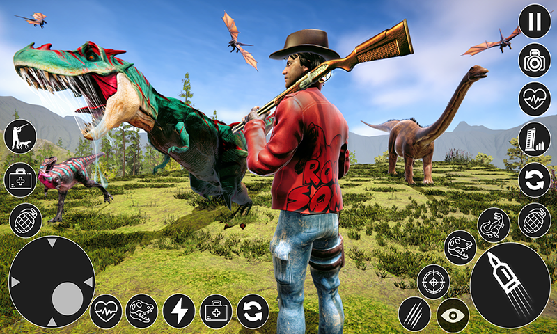 Dino Hunting Simulator 3D - Gameplay image of android game