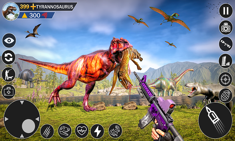 Dino Hunting Simulator 3D - Gameplay image of android game