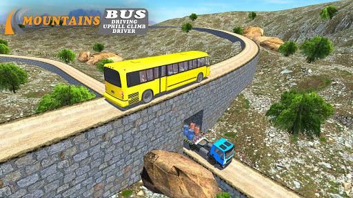 Mountains Bus Driving : Uphill Climb Driver - Gameplay image of android game