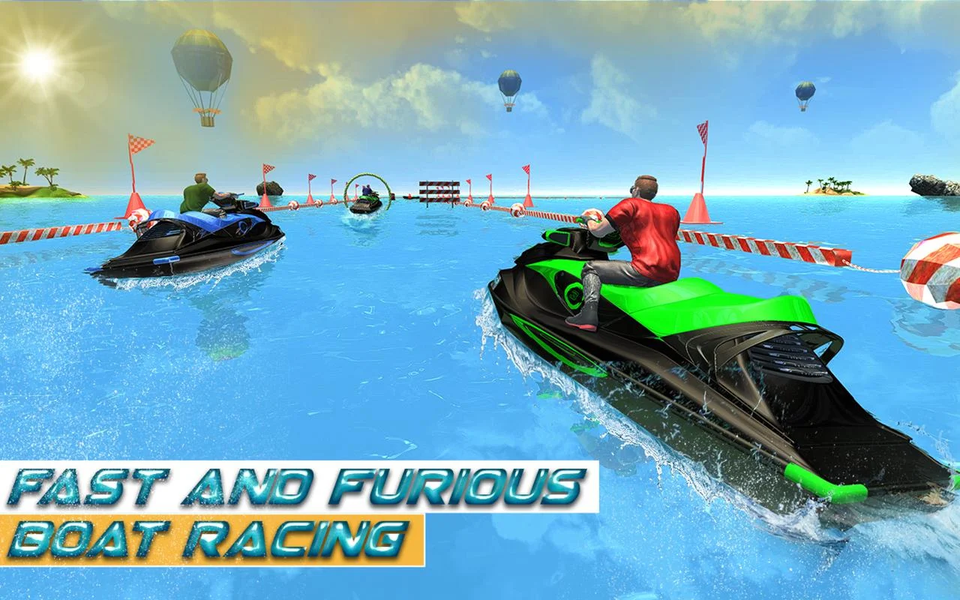 Power Boat Extreme Racing Sim - Gameplay image of android game