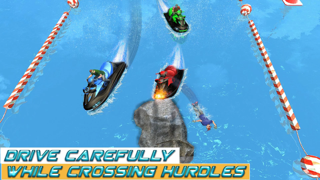 Power Boat Extreme Racing Sim - Gameplay image of android game