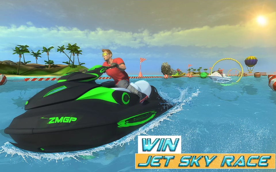 Power Boat Extreme Racing Sim - Gameplay image of android game