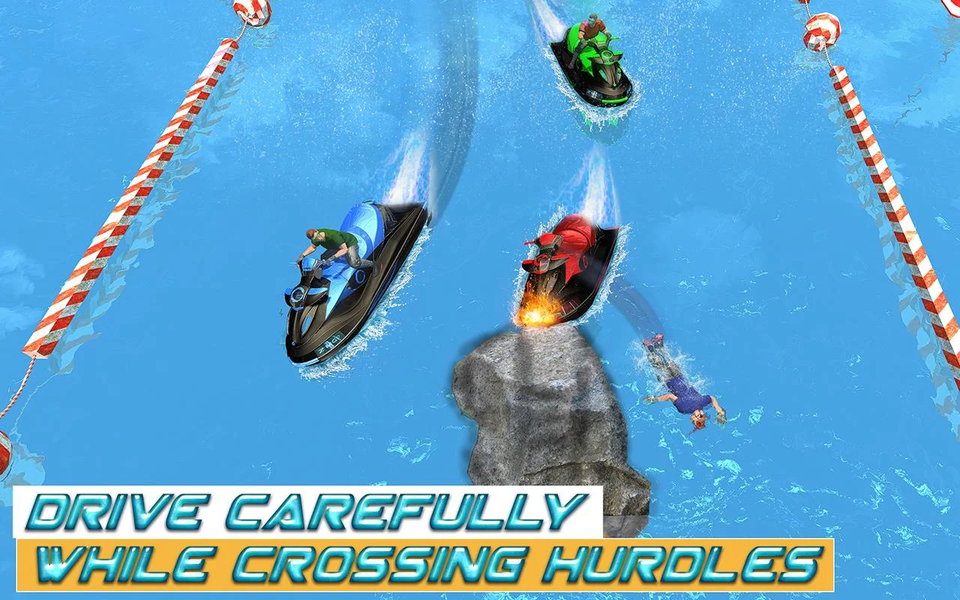 Power Boat Extreme Racing Sim - Gameplay image of android game