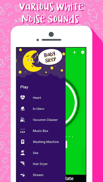 Baby Sleep - White Noise - عکس برنامه موبایلی اندروید