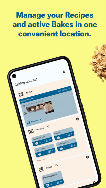 Baking Journal - Image screenshot of android app