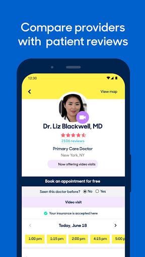 Zocdoc - Find and book doctors - عکس برنامه موبایلی اندروید