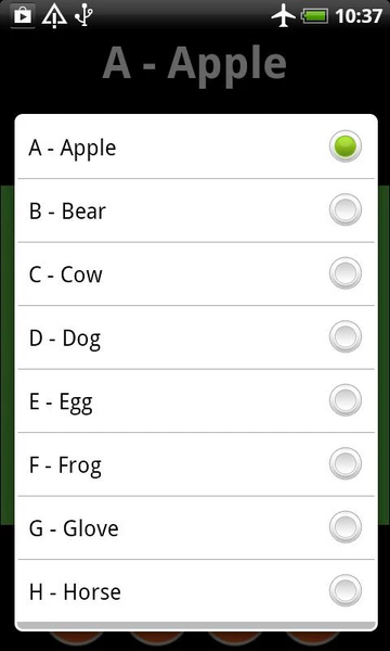 ABC Words for Kids Flashcards - Image screenshot of android app