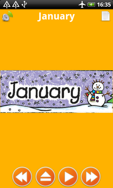 Months for Kids Flashcards - Image screenshot of android app