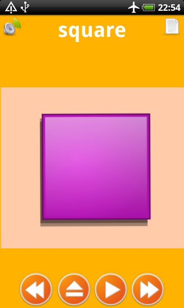 Shapes game for kids flashcard - Image screenshot of android app