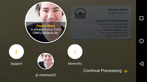 Card Scanner - business cards - Image screenshot of android app