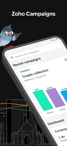 Zoho Campaigns-Email Marketing - Image screenshot of android app