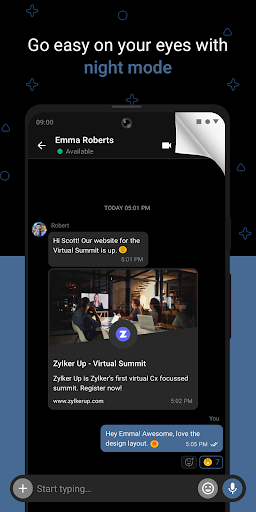 Zoho Cliq - Team Chat - عکس برنامه موبایلی اندروید
